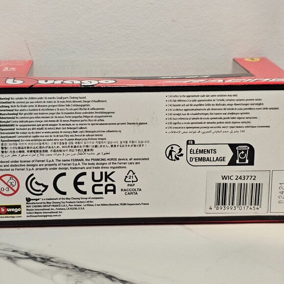 Bburago Formula Racing 1:43 2023 Ferrari SF-23 #16 Diecast Car - Picture 2 of 6